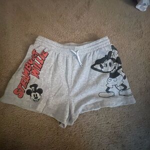 Steamboat Willie Gray Women's Shorts